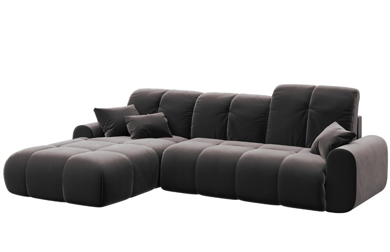 Devichy Sametová rozkládací pohovka Tous 290 cm