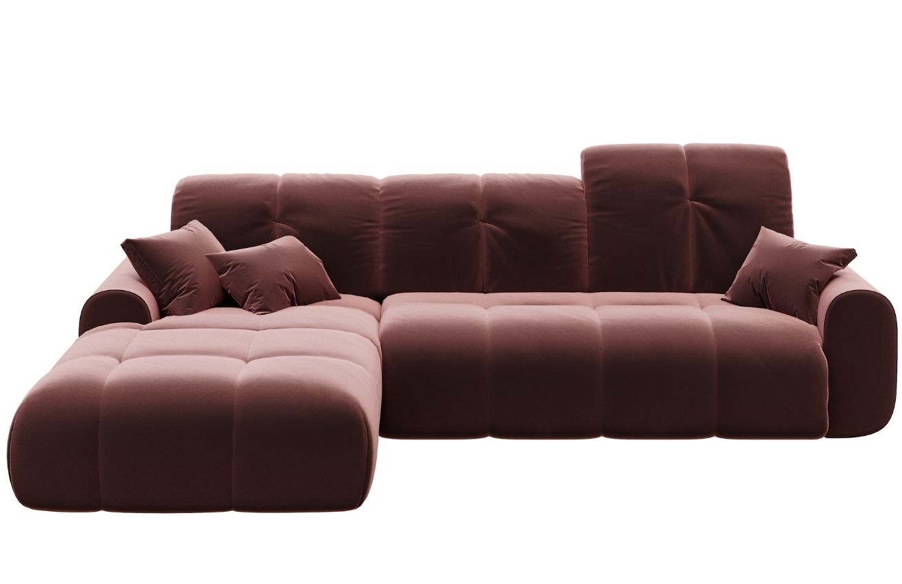 Devichy Sametová rozkládací pohovka Tous 290 cm