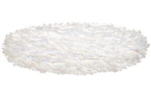 Umage Bílé závěsné světlo Eos Esther Large z pravých husích per 75 cm