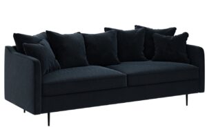 Ghado Sametová pohovka Esme 214 cm