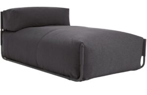 Kave Home Tmavě šedý zahradní modul Square 101 x 165 cm