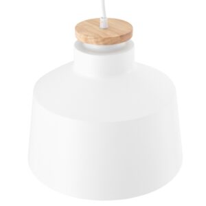 Somcasa Bílé kovové závěsné světlo Artana 30 cm