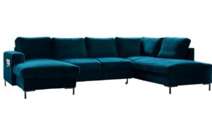 Miuform Sametová rozkládací pohovka Lofty Lilly 303 cm