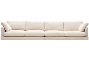 Kave Home Béžová šestimístná pohovka Gala 390 cm