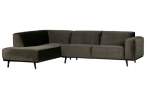 WOOOD Sametová rohová pohovka Twilight 274 cm