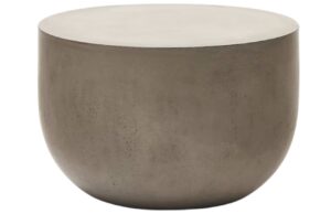 Kave Home Šedý cementový zahradní stolek Garbet 60 cm