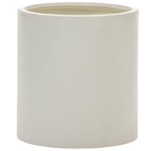 Bílý cementový zahradní květináč Kave Home Aiguablava 55 x 52 cm