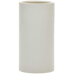 Bílý cementový zahradní květináč Kave Home Aiguablava 80 x 42 cm