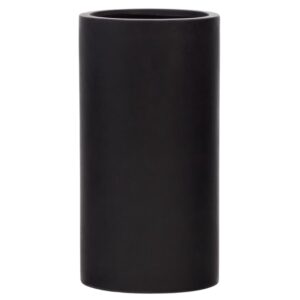 Černý cementový zahradní květináč Kave Home Aiguablava 80 x 42 cm