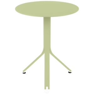 Světle zelený kovový stůl Fermob Rest'O Ø 60 cm