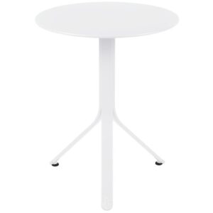 Bílý kovový stůl Fermob Rest'O Ø 60 cm