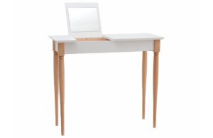 Bílý lakovaný toaletní stolek RAGABA MAMO 85 x 35 cm