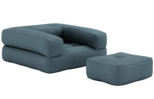 Karup Design Rozkládací křeslo Cube s podnožkou