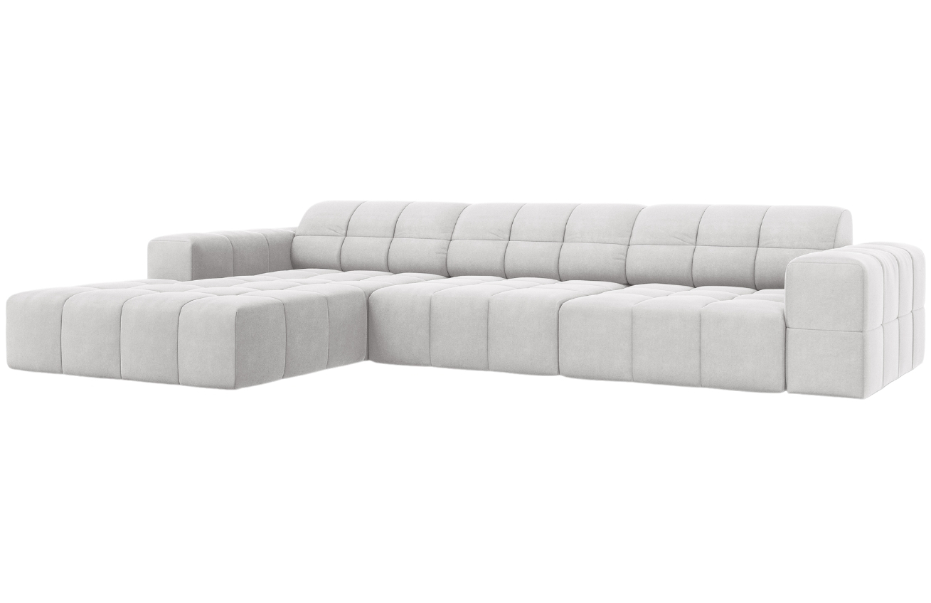 Cosmopolitan Design Sametová rohová pohovka Chicago 284 cm