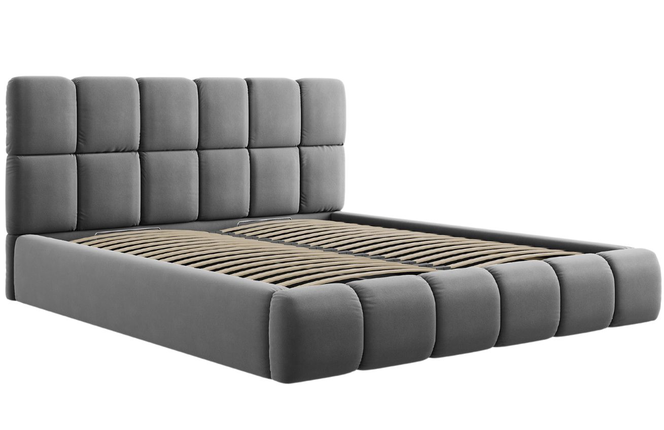 Micadoni Sametová postel Bellis 180 x 200 cm