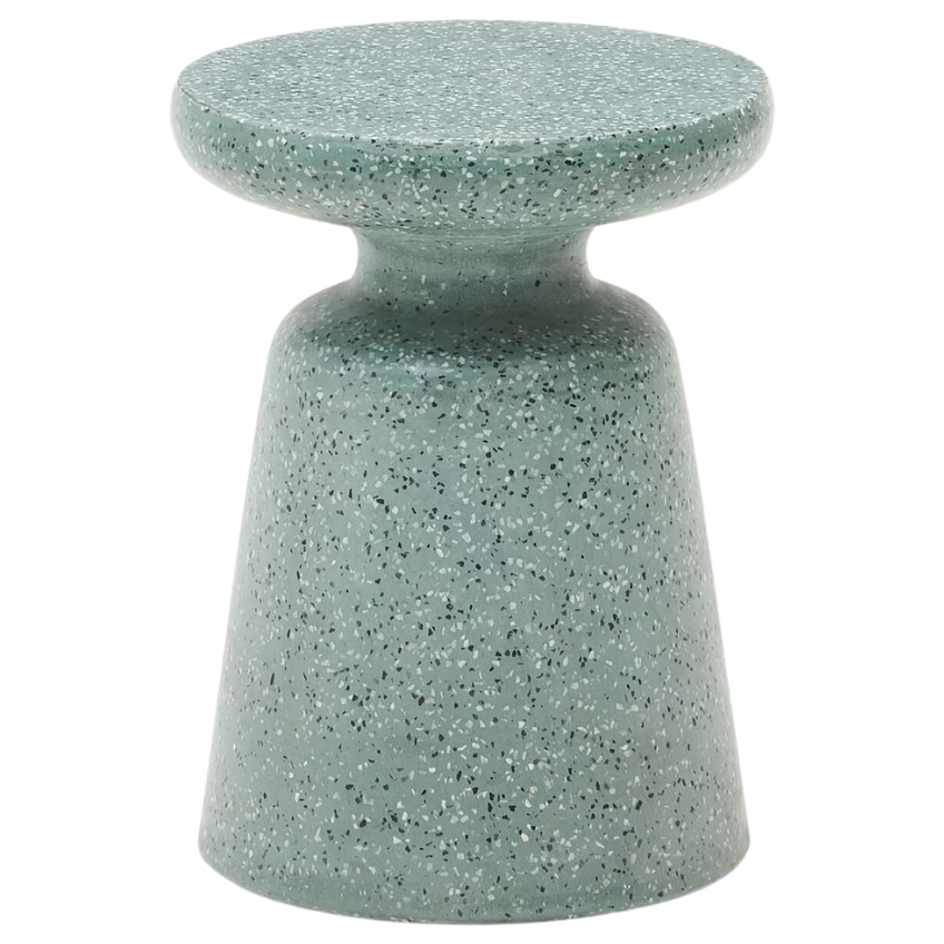 Kave Home Zelený zahradní stolek Mesquida 39 cm