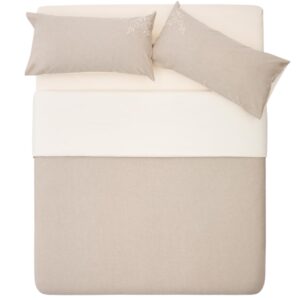 Béžová bavlněná sada povlečení Kave Home Sotela 150 x 220 cm