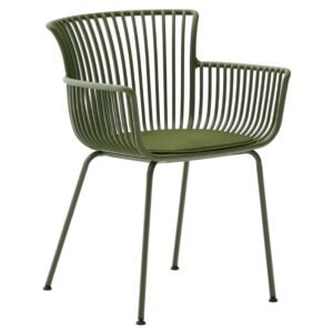 Kave Home Zelená plastová zahradní židle Surpika
