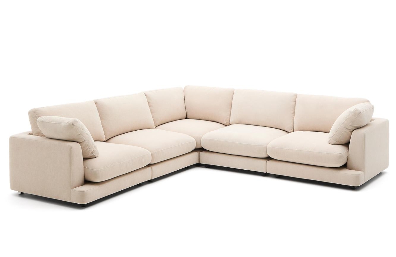 Kave Home Béžová rohová pohovka Gala 300 x 300 cm