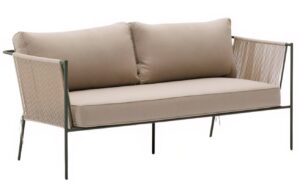 Kave Home Béžovo-zelená zahradní pohovka Zivia 178 cm