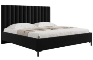 Micadoni Sametová postel Allison 180 x 200 cm s úložným prostorem