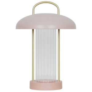 Nordlux Růžová kovová stolní LED lampa Mirano