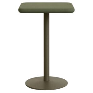 Zelený cementový barový stůl Kave Home Esilda 70 x 70 cm