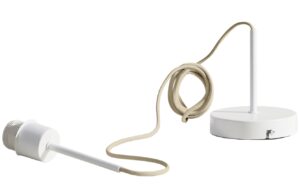 Kave Home Béžovo-bílý plastový napájecí kabel Fulvia 1