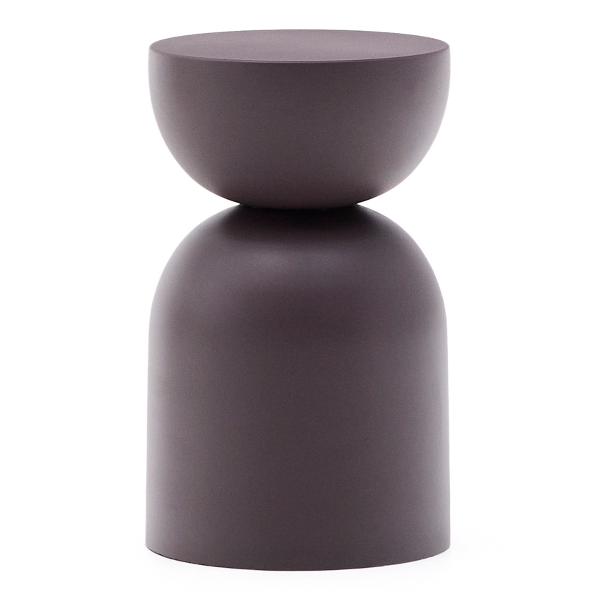 Fialový kovový odkládací stolek Kave Home Rachell 30