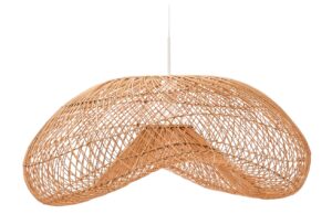Ratanové závěsné stínidlo Kave Home Isora 80 x 60 cm