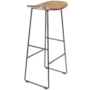 White Label Teaková barová židle WLL TANGLE 76 cm