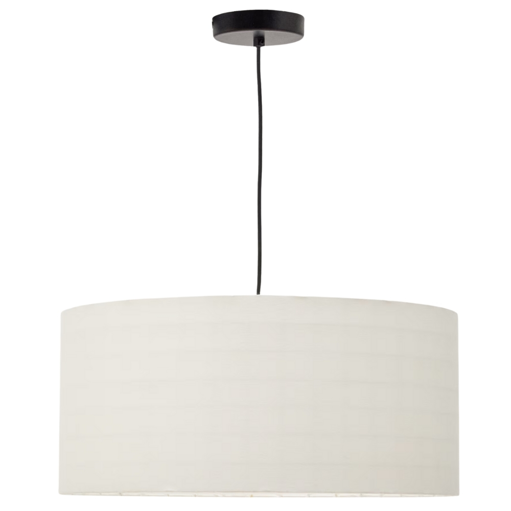 Kave Home Bílé závěsné stínidlo Dulan 65 cm