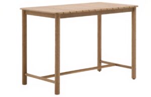 Kave Home Dřevěný zahradní barový stůl Sori 138 x 78 cm