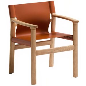 Kave Home Kožená jídelní židle Jan