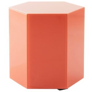 Jotex Oranžovočervený odkládací stolek STARLITE 40 x 40 cm