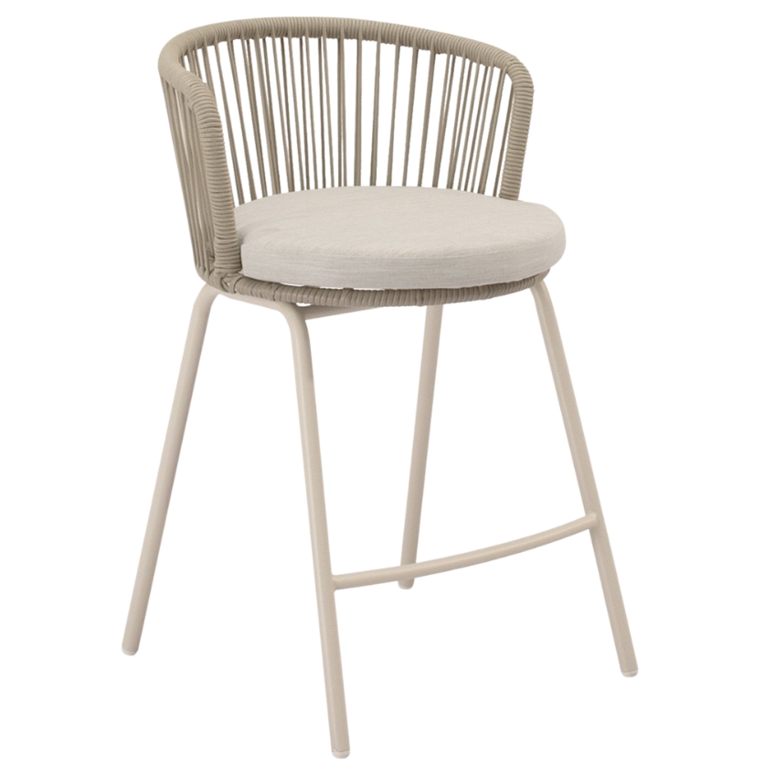 Somcasa Béžová kovová barová židle Pierre 64