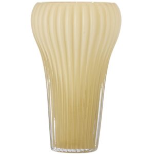 Bloomingville Žlutá skleněná váza Averie