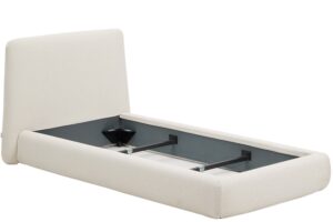 Kave Home Béžová jednolůžková postel Martina 90 x 200 cm