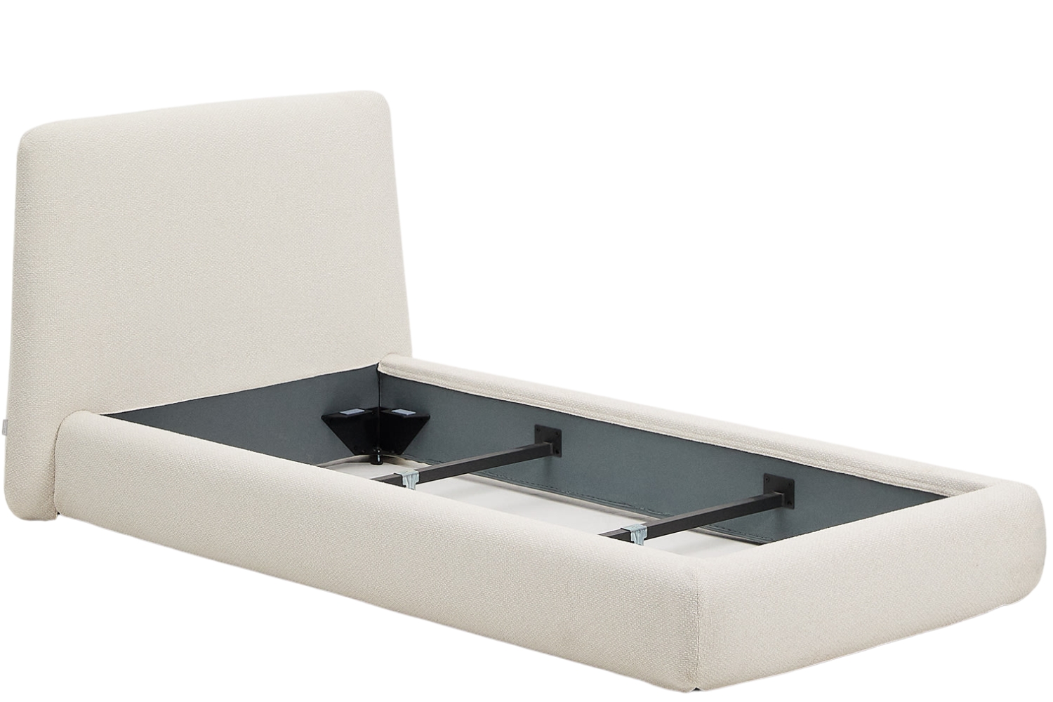 Kave Home Béžová jednolůžková postel Martina 90 x 200 cm