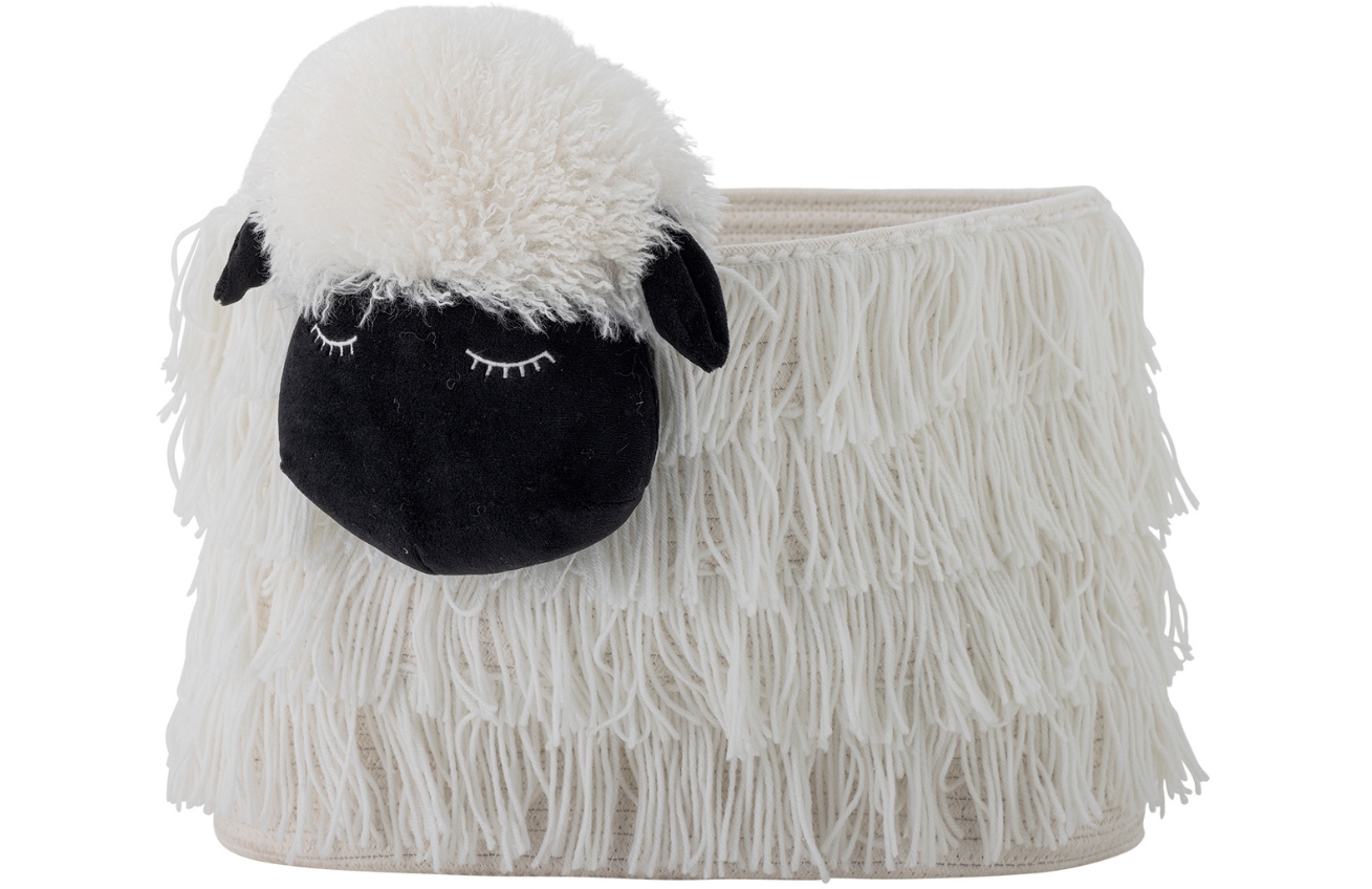 Bloomingville Bílý úložný koš na hračky Dolly