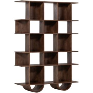 WOOOD Ořechová knihovna Sinne 180 x 130 cm