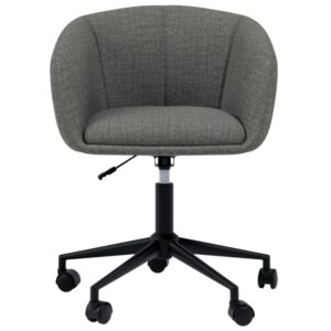 Somcasa Tmavě šedá čalouněná otočná konferenční židle Arizona