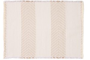 Kave Home Béžová bavlněná koupelnová předložka Bina 50 x 70 cm