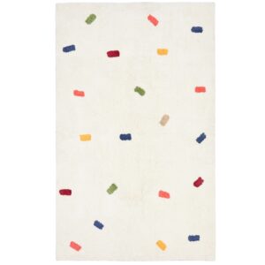 Kave Home Bílý balvněný koberec Epifania 150 x 200 cm