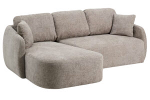 Kave Home Hnědošedá rozkládací pohovka Laira 246 cm