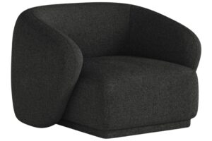 Maison Heritage Antracitově šedé čalouněné křeslo Jane