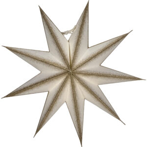 House Doctor Bílo-zlatá papírová vánoční hvězda Point 30 cm