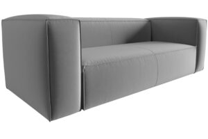 Cosmopolitan Design Šedá sametová trojmístná pohovka Mackay 200 cm