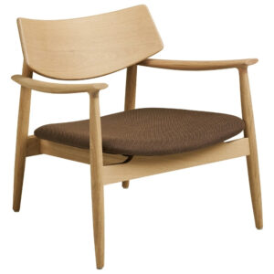 Nordic Living Hnědé křeslo Olivera