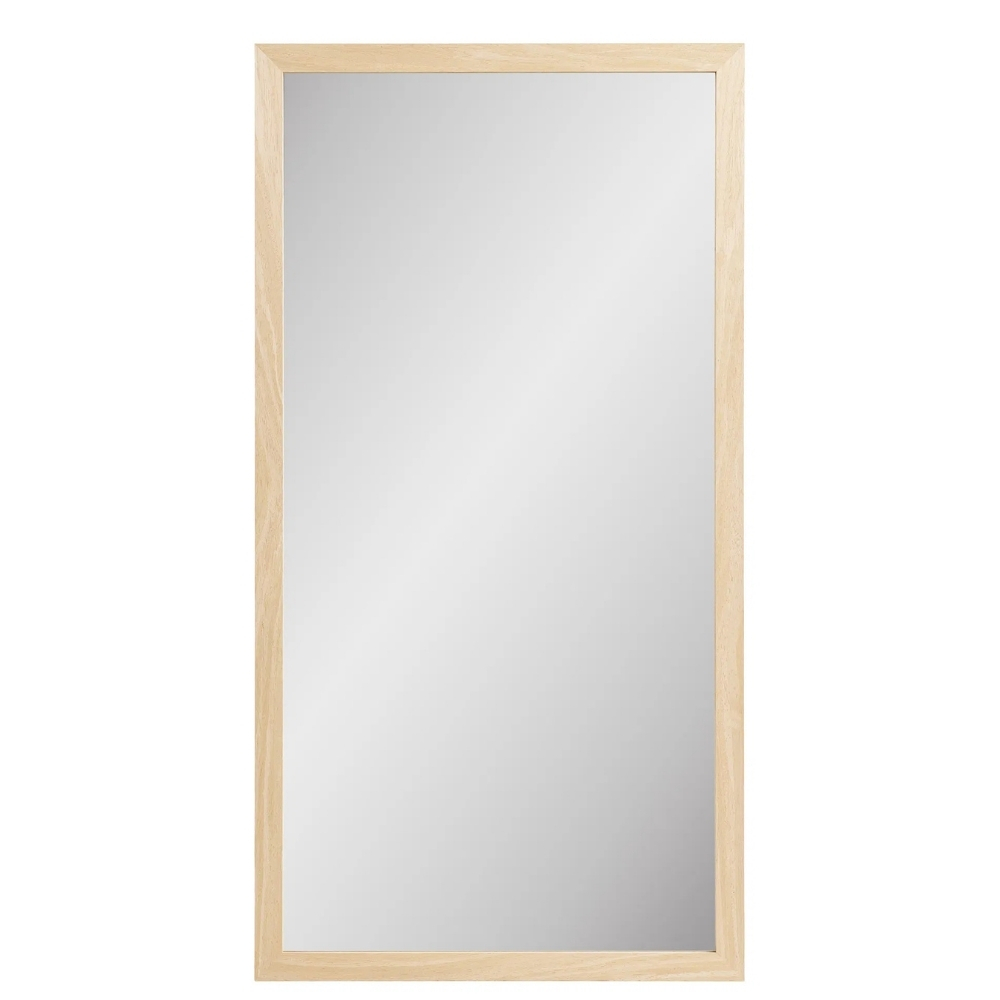 Nordic Living Dřevěné závěsné zrcadlo Scottsyard 75 x 45 cm